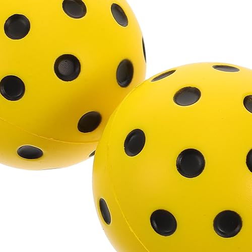 Miniatura 3 de 2 bolas de pickleball de espuma de poliuretano suave, ligeras, silenciosas, para interiores y exteriores, para escuelas en casa, gimnasios,