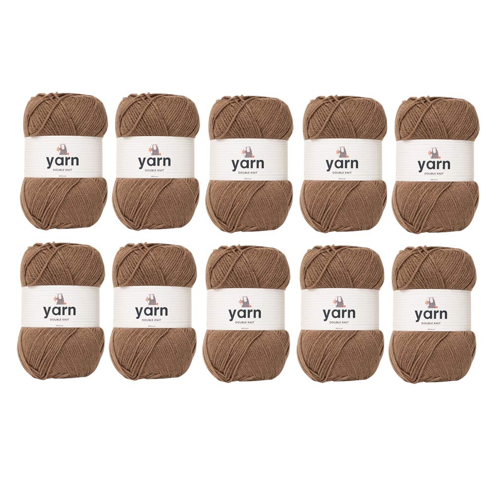KORBOND DK Black Yarn - 100g Acrylic Wool - Lightweight, Hypoallergenic & Durable Double Knit Crochet Yarn Knitting Wool (290m Total) — view 17