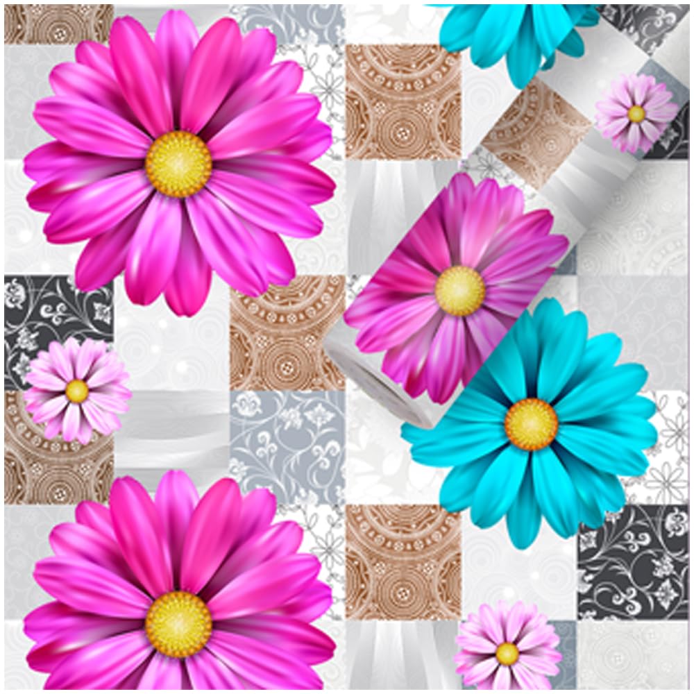 BDM WALLPAPER Wall Stickers Peel and Stick Waterproof DIY Wallpaper Self Adhesive Decals Living Room Hall Bedroom Decoration 240x40cm 3D Flower Design (B0CB1NM5T4) Amazon Price History, Amazon Price Tracker