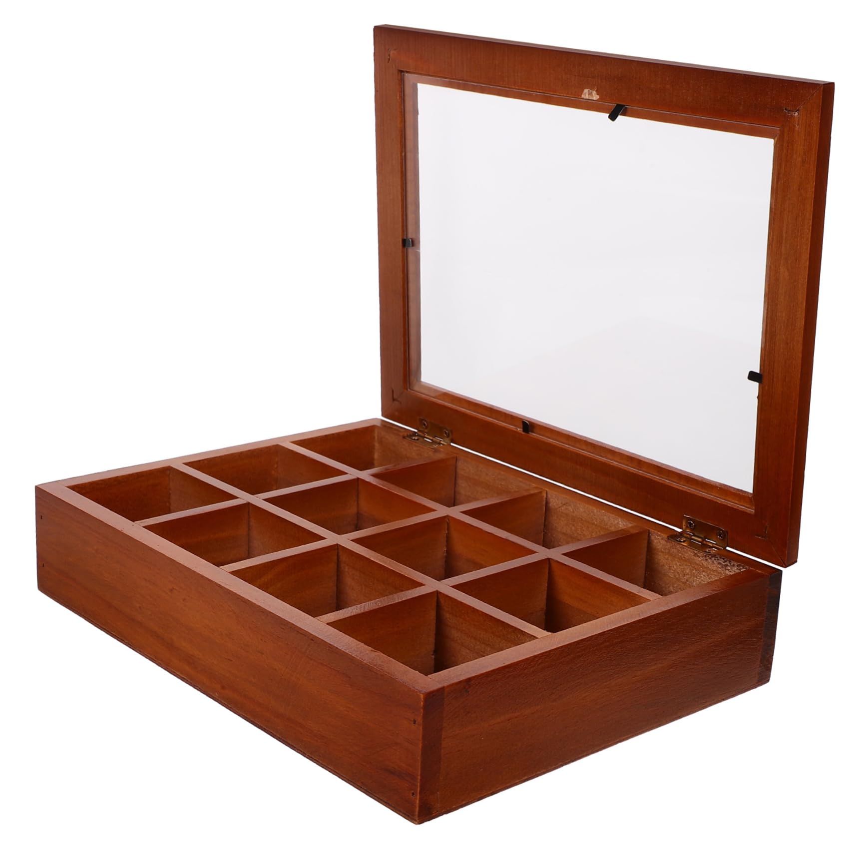 UKCOCO Tea Bag Organizer with Compartments Storage Case for Tea Bags and Items Elegant Design for Kitchen and Dining Decor