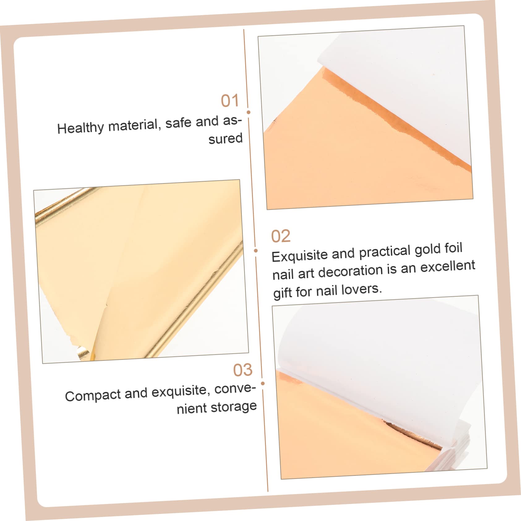 BESTYASH 2 Set Foil Per Unghie Decorazione E Accessori Per Nail Art Te Per Party E Speciali 300 Fogli*2