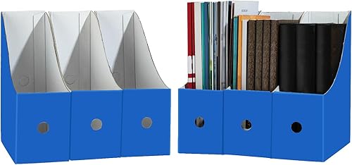 Limitliho Black Magazine Holde (paquete de 2), soporte para archivador de revistas para el hogar, oficina, escritorio, 10.6 pulgadas de alto x 10.2