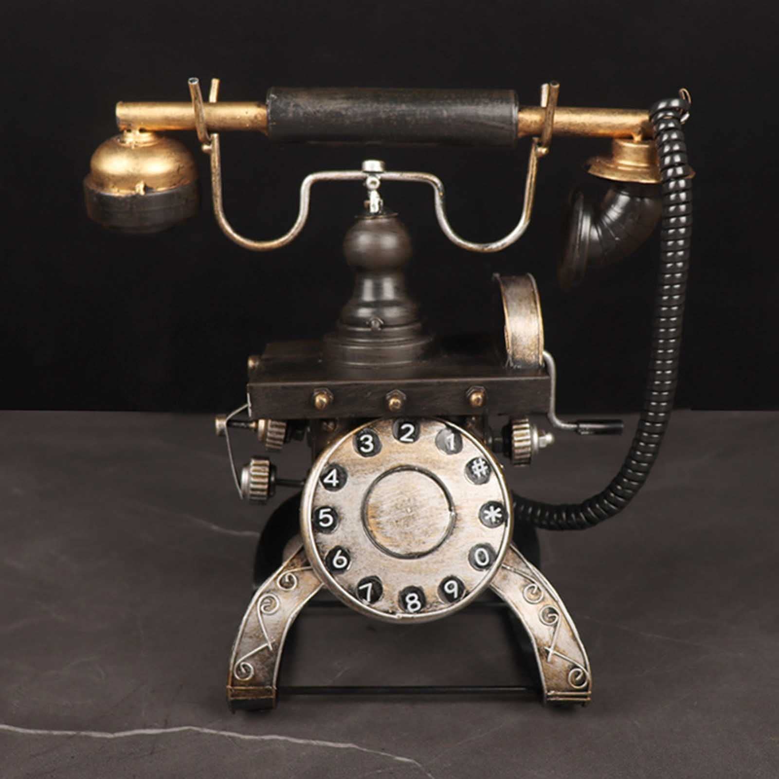 Antyczny Telefon, Model Retro, Model Retro, Kreatywny, Dekoracyjny Telefon, Wystrój Domu, Telefon Biurowy, Telefon, Kawiarnia, Bar, Dekoracja Okna