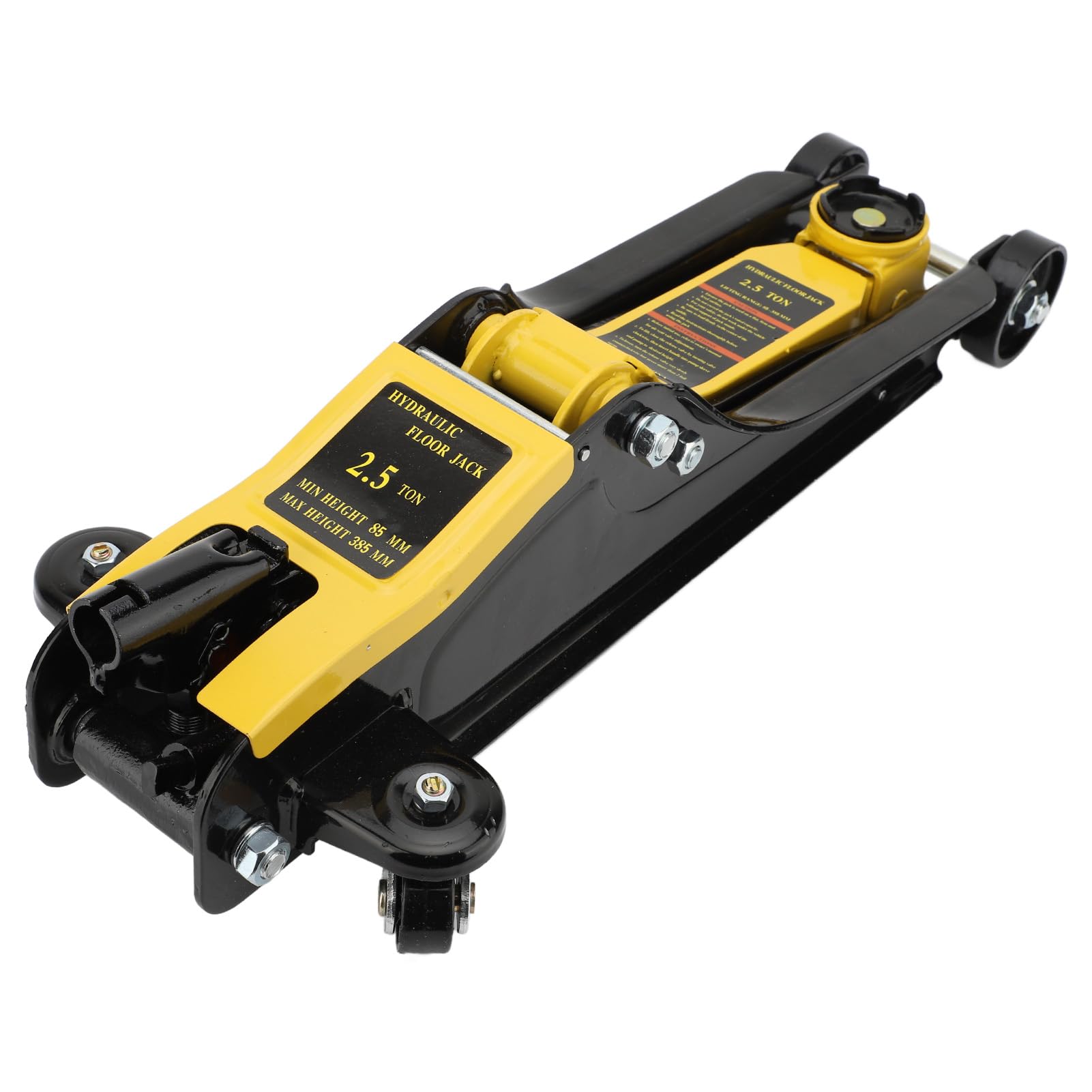 Cric Idraulico da Pavimento 2.5T Design Ultra Basso e Compatto per la Manutenzione Dell'auto Strumento di Sollevamento da 85-380 Mm