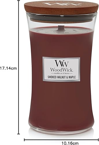 Vista 12 de WoodWick Cinnamon Chai - Vela de reloj de arena mediana, cera de mezcla de soja prémium con mecha de madera Pluswick Innovation