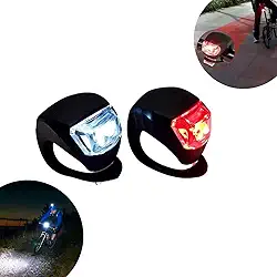 Sinalizador Pisca Farol Dianteiro e Lanterna Sinalizadora Trazeira Kit 2 Unidades Para Bicicleta Ciclismo Iluminação Bike