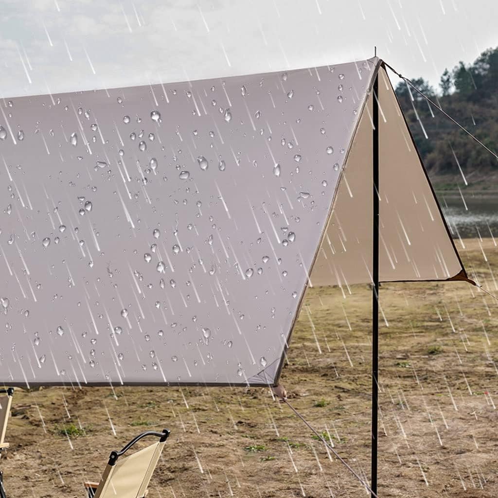 Tent Tarp Camping Tarps Lightweight Waterproof Rectangle Shelter Outdoor Tent Awning Canopy Tent Tarp (Size : 3 * 2.92m)