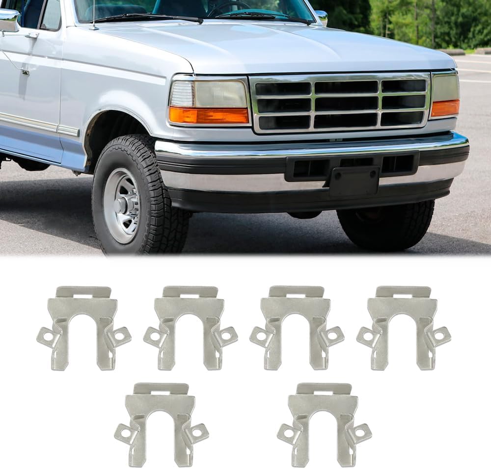 ALLGOOD 6 Pivot Headlight Retaining Clips, Compatible with 1991-1998 Ford F150 F250 F350/1992-1998 Mercury/1993-1996 Lincoln