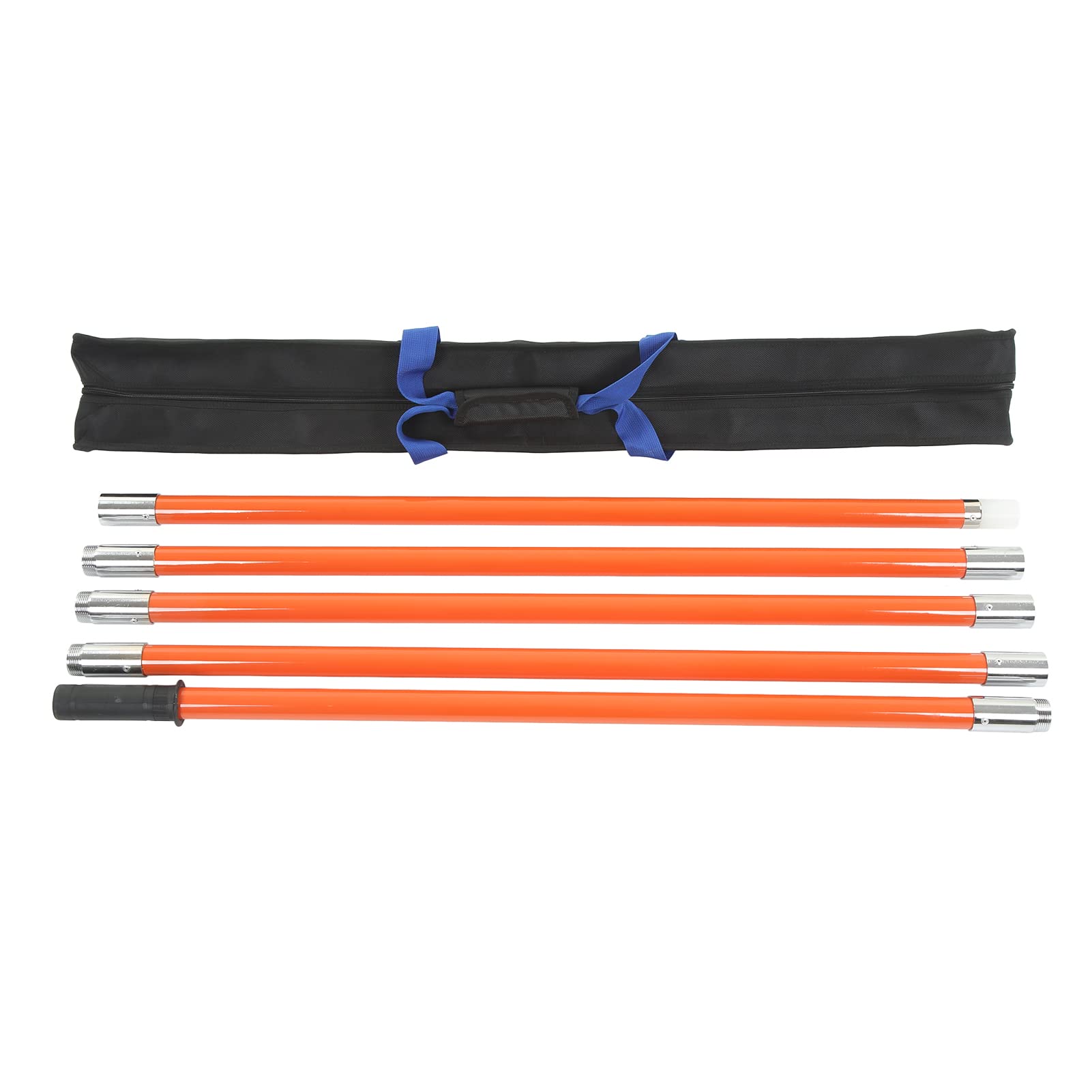 Juego de Varillas Aislantes Telescópicas de 5 Uds con Barras de Extensión Flexibles para Inspecciones de Seguridad, Longitud de 1m a 5m, ABS y Aleación de Aluminio