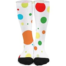 Twister Polka Dots Print Color Matching Stockings for All-Day Comfort, Breathability & Style