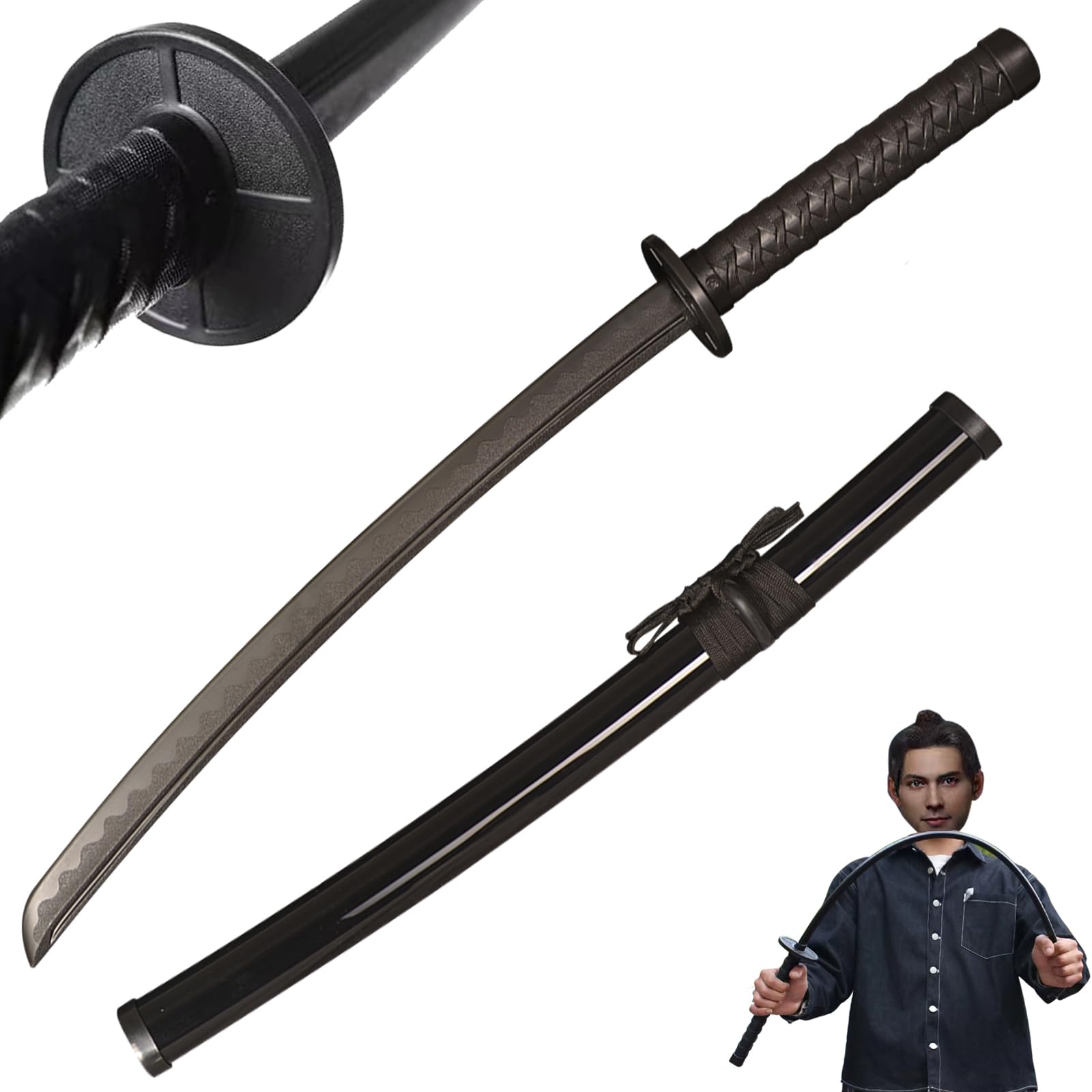 Polypropylene Plastic Martial Polypropylene Training Martial Sword，Practice Katana Sword with Sheath