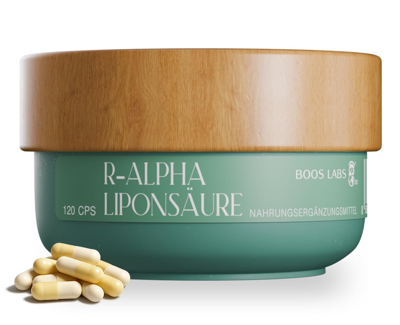R-Alpha Liponsäure ALA | 120 Vegane Kapseln | 1 Kapsel am Tag | Hochdosiert, Laborgeprüft, Ohne Gentechnik, Glutenfrei | Antioxidans & Nahrungsergänzungsmittel