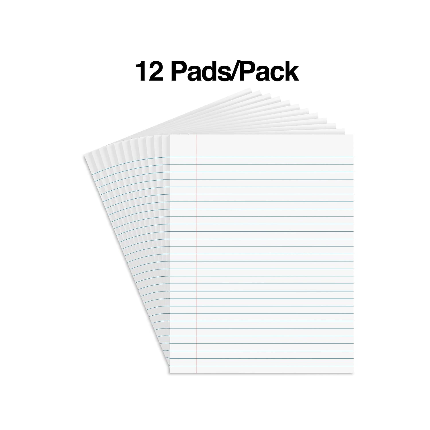 Staples 154120 - Blocchi per appunti, 21 x 28 cm, colore: bianco, 12 blocchetti