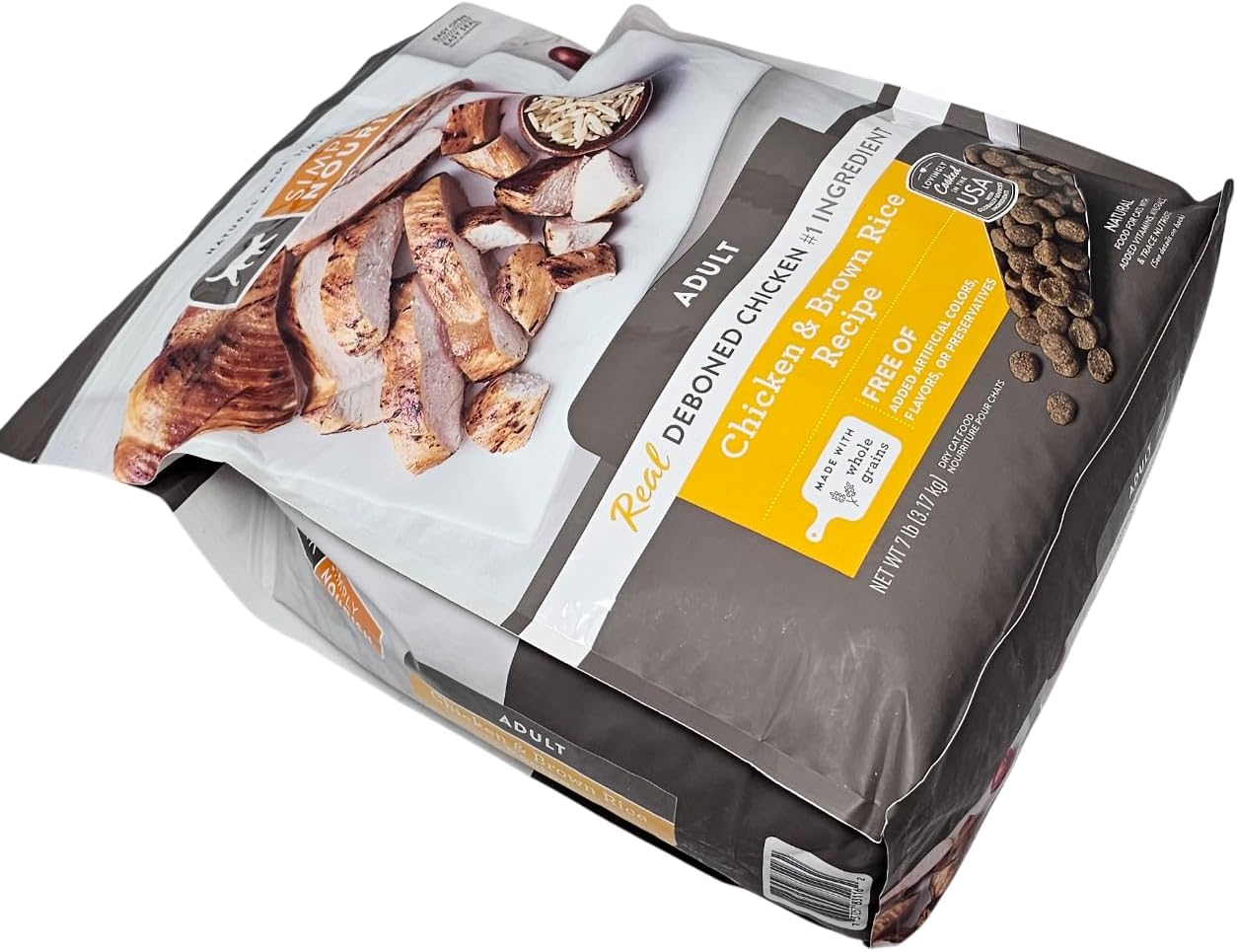 SIMPLY NOURISH Adult Chicken and Brown Rice Dry Cat Food, 7 Pound Bag