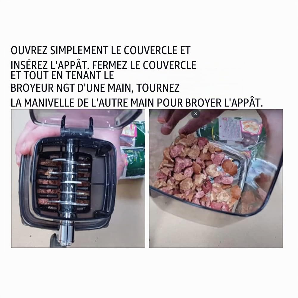 Persistence Nouveau 1 PièCes Carpe PêChe Appât Leurre Broyeur Manuel Bouillette à Glace Carpe PêChe Hachoir à Glace Maison Cuisine Bar MéLangeurs à Glace