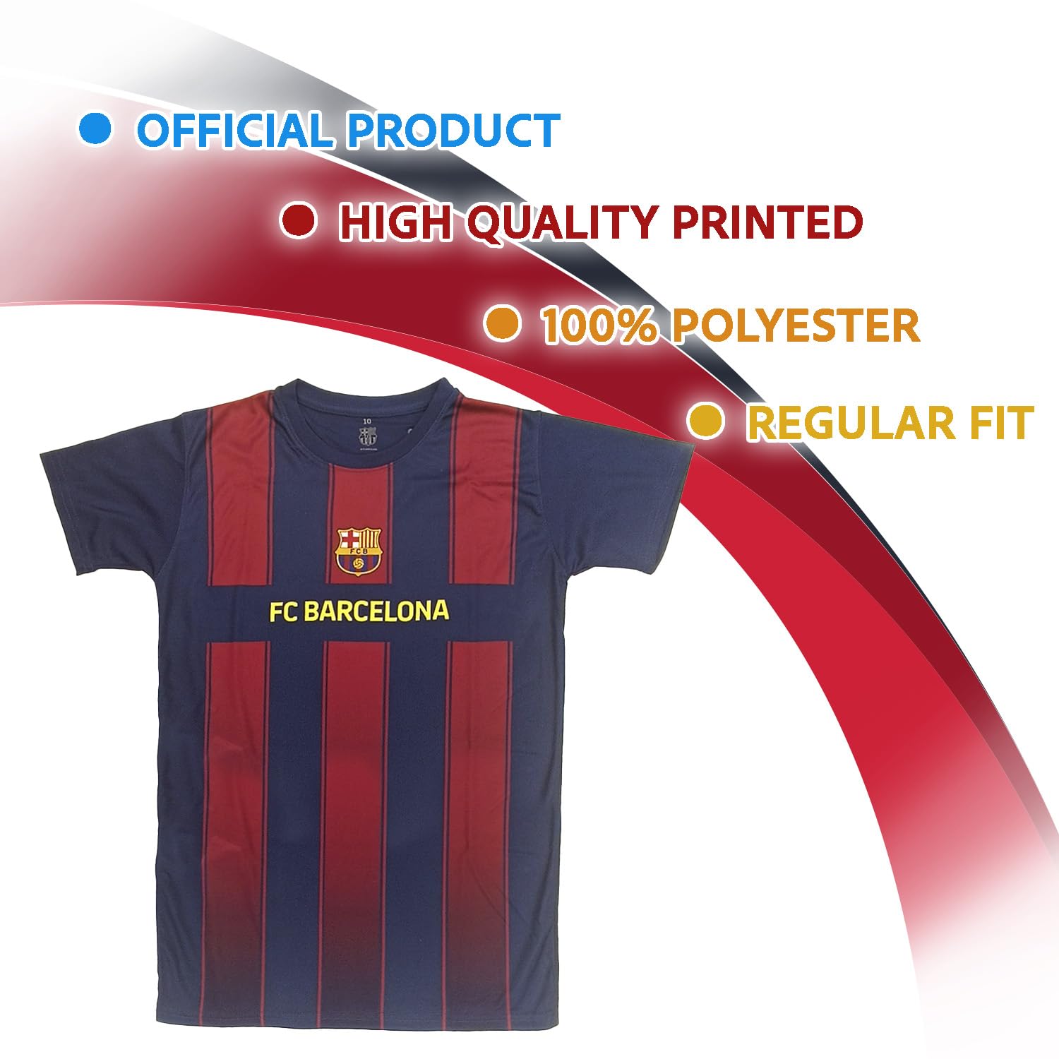 FC BARCELONA Camiseta de fútbol temporada 2025/26. Réplica del estadio oficial para adulto, niño y niño