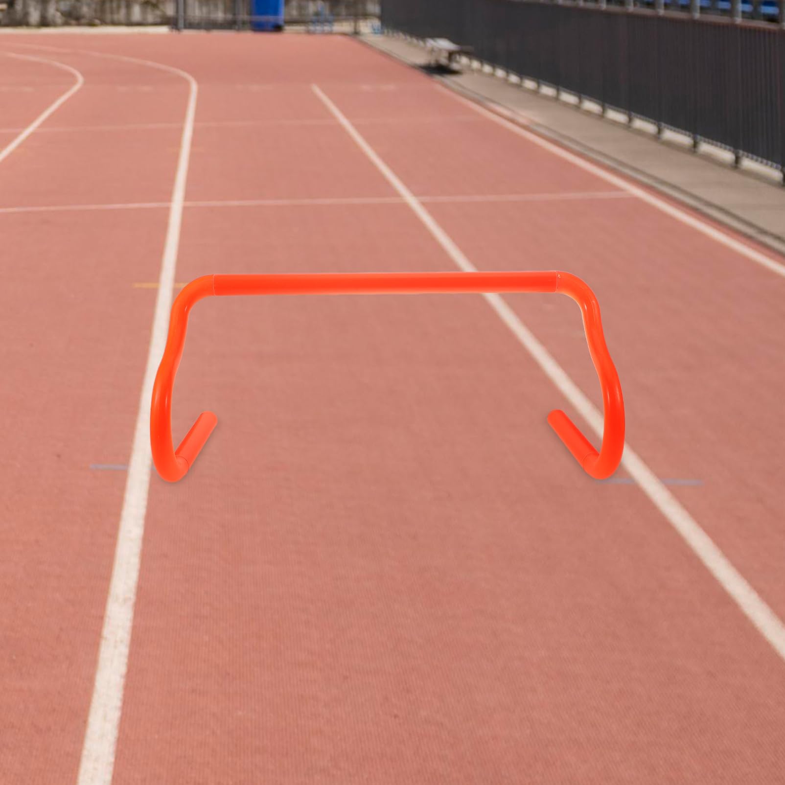 TOYANDONA Hurdles de Entrenamiento de Agilidad Escalera de Entrenamiento Exterior Desmontable y Ligera Naranja para Fútbol y Ejercicios de