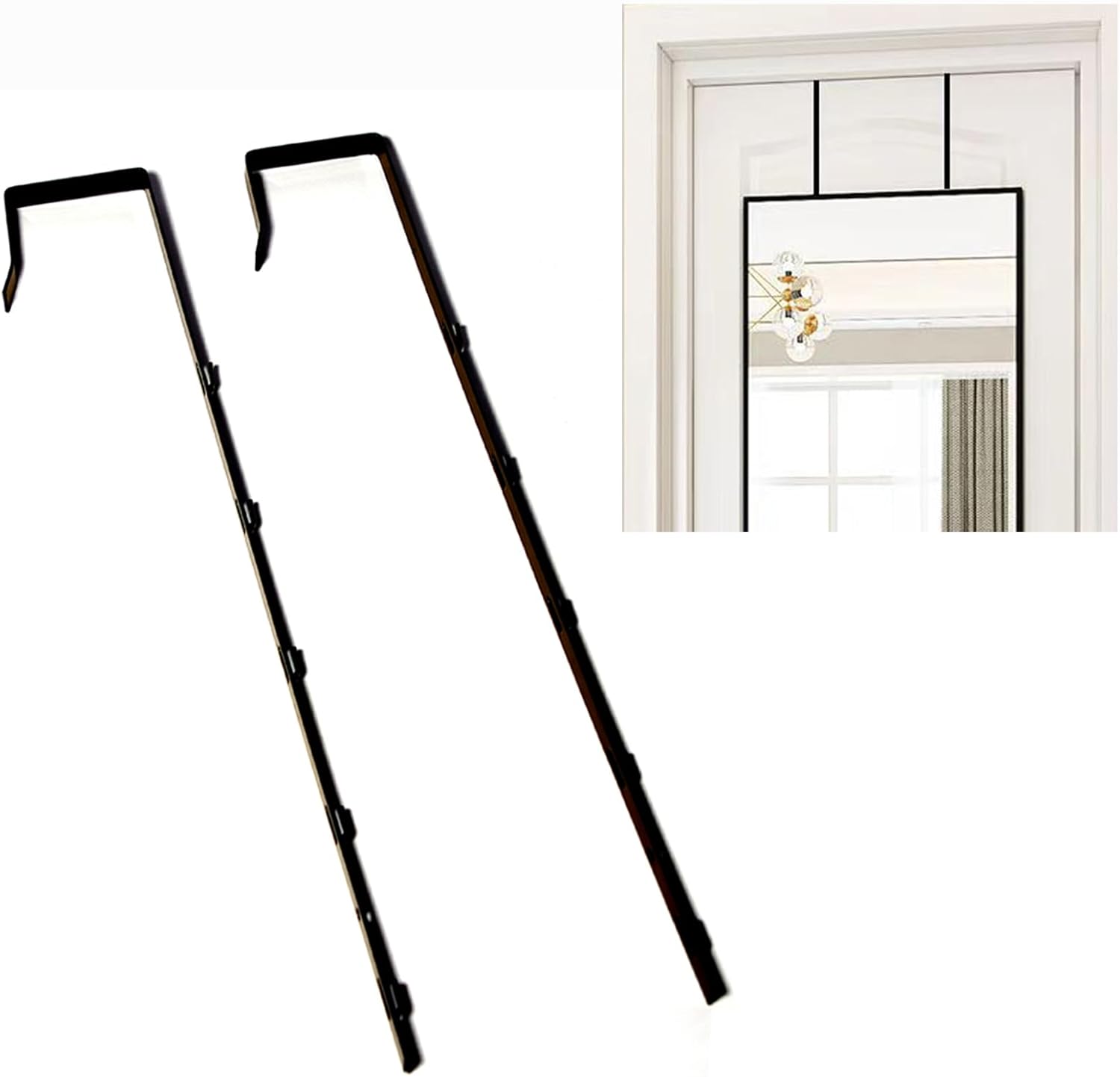 Adjustable Over The Door Mirror Hanger, 1Pair Kenya Ubuy