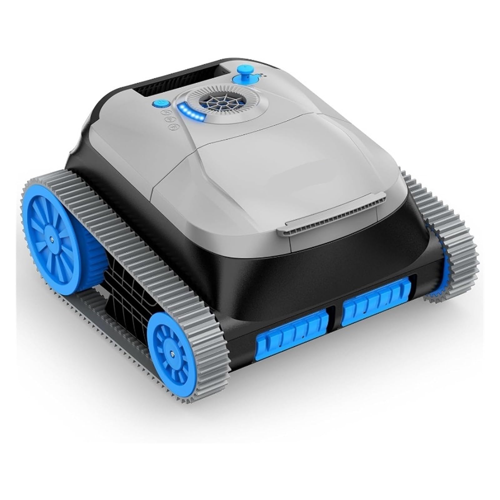 SICWEDIM QP5 Robotic Pool Cleaner, Cordless Vacuum For Inground Pools, Dual-Motor System