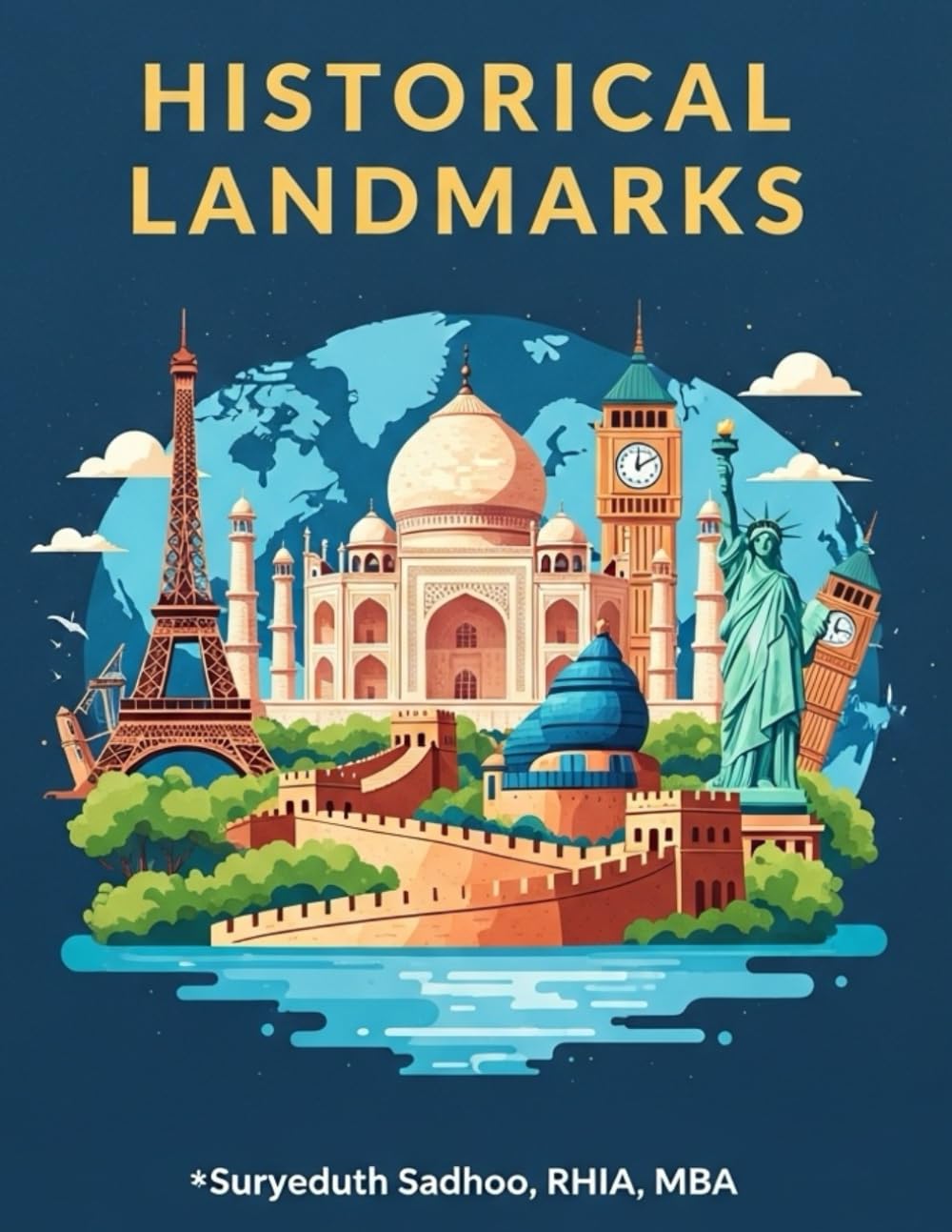 Historical Landmarks A Coloring Book Journey Through Iconic Sites Around the World: Explore Famous Monuments and Cultural Wonders Through Relaxing and Educational Illustrations