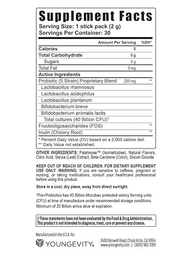 Youngevity Beneyou Pre+Probiotics Pixies #TOP1