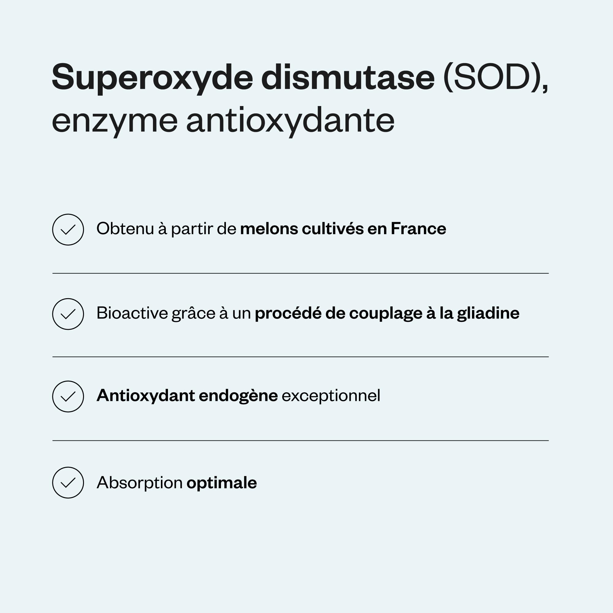 SOD-Gliadins Complex - Origine Végétale - Super Absorbable - SuperSmart
