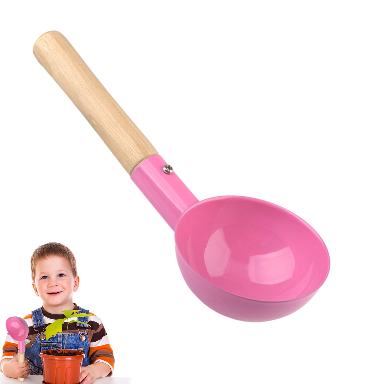 Juego De Jardinería para Niños - Herramientas Infantiles con Mangos de Madera y Rastrillo - para Plantar, Remover y en Jardín | para Aflojar Plantar Niñas Niños Exterior Patio Piscina