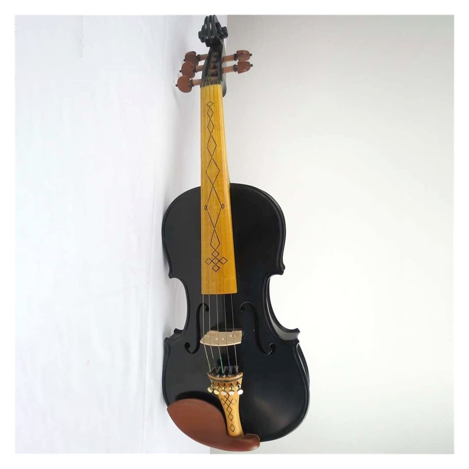 Violino Bel Colori Neri 5 Corde Violino Elettrico E Violino Acustico 44 Violino In Legno Massello Violino (Color : A)
