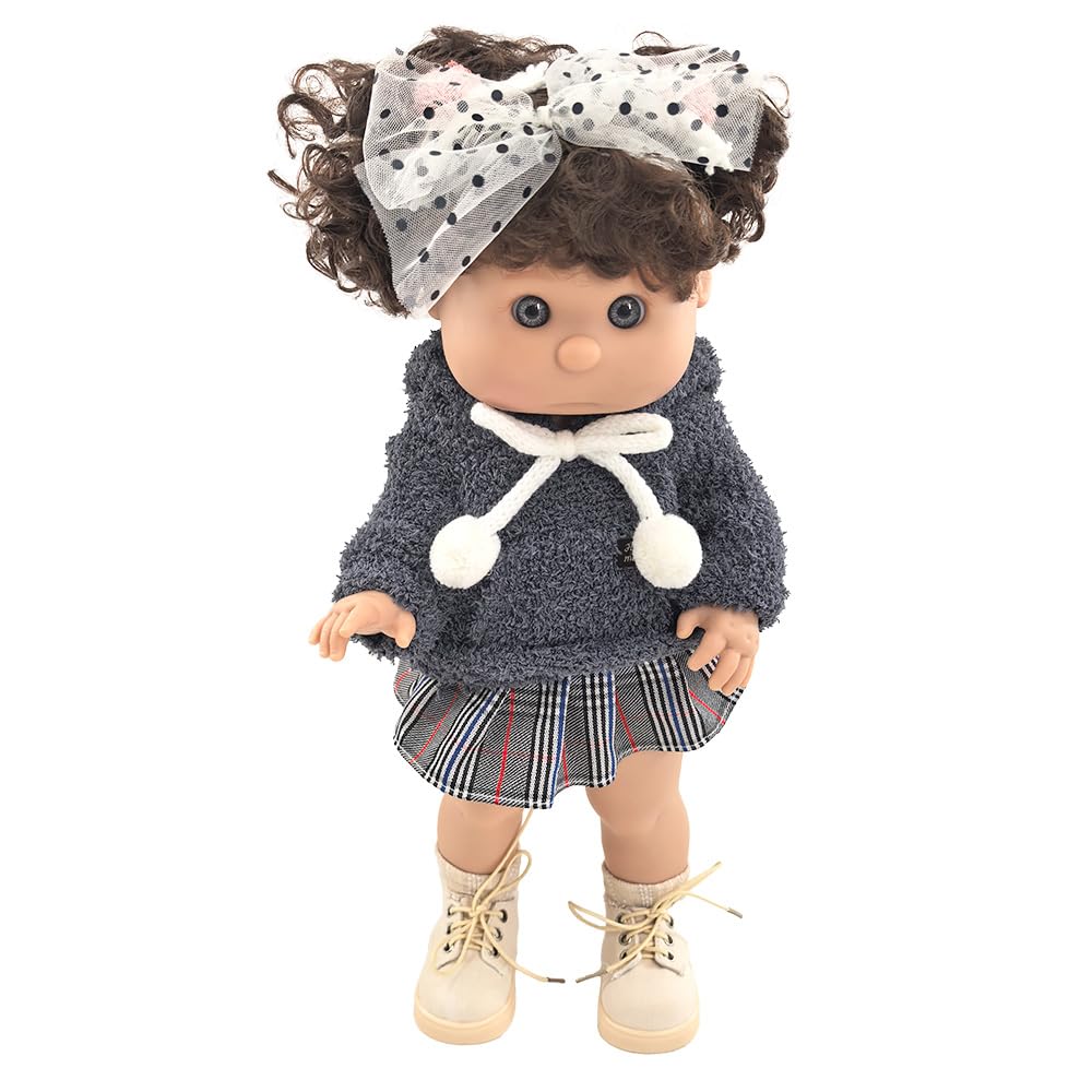 TACHAN - Nora lalka ogórek 40 cm - Ciekawa i obserwator - pulchne buflety i Twarz Słodka (CPA Toy Group 788T00997)