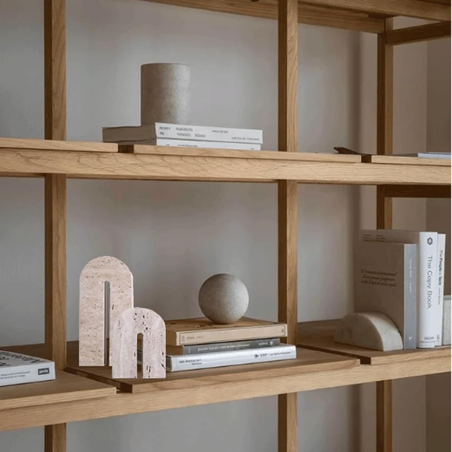 Sujetalibros Sujetalibros de Piedra, prácticos y Elegantes sujetalibros para el hogar y la Oficina, Tapones creativos para Libros, Extremos Decorativos para Libros, fácilmente accesibles