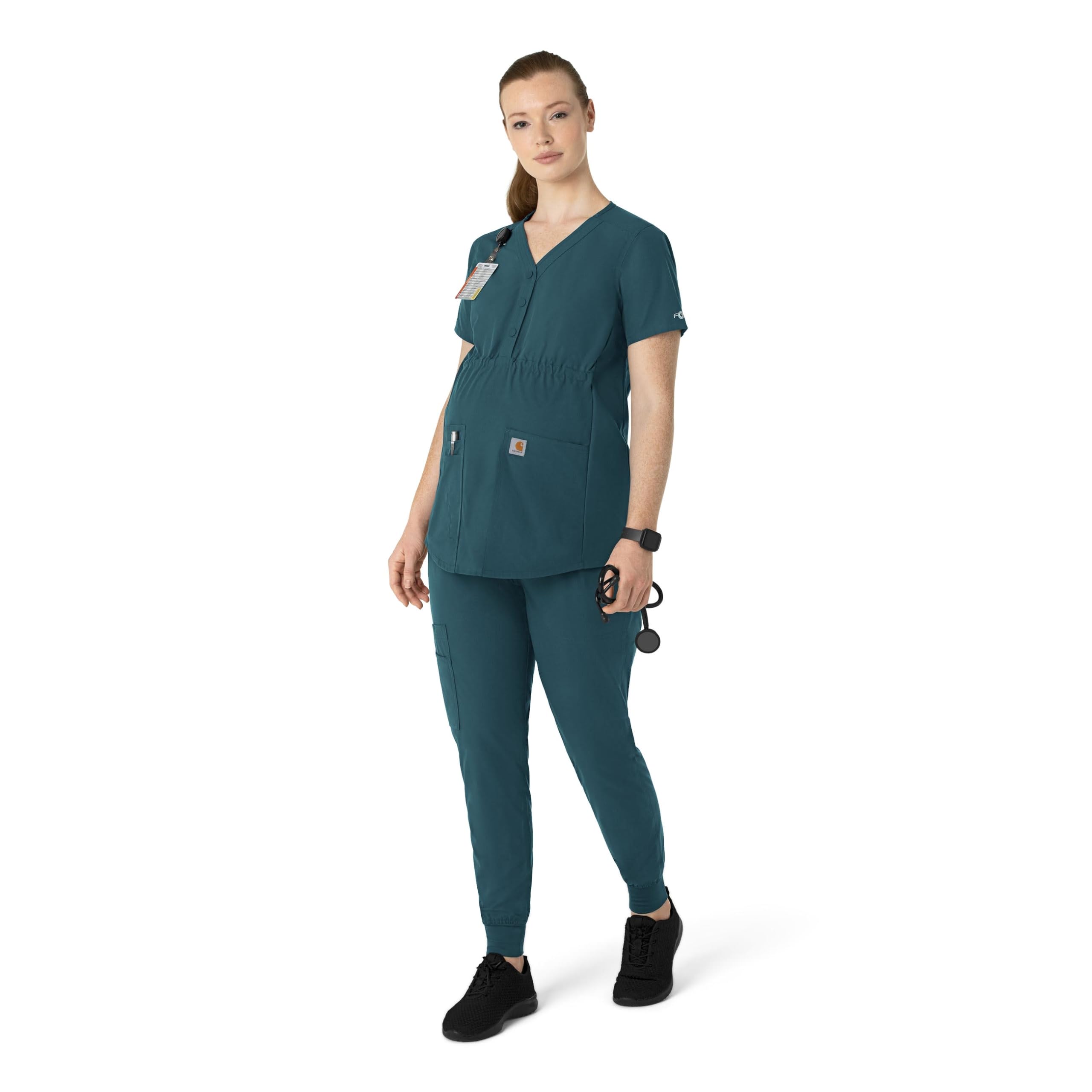 Carhartt Damen Scrub Top Henley Umstands-Kasack für Damen (1er Pack)