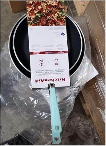 Miniatura 2 de KitchenAid Sartén antiadherente de aluminio de 10.0in y 12.0in, 2 unidades, sartén de acero inoxidable de calibre pesado 4.0, apto para horno de