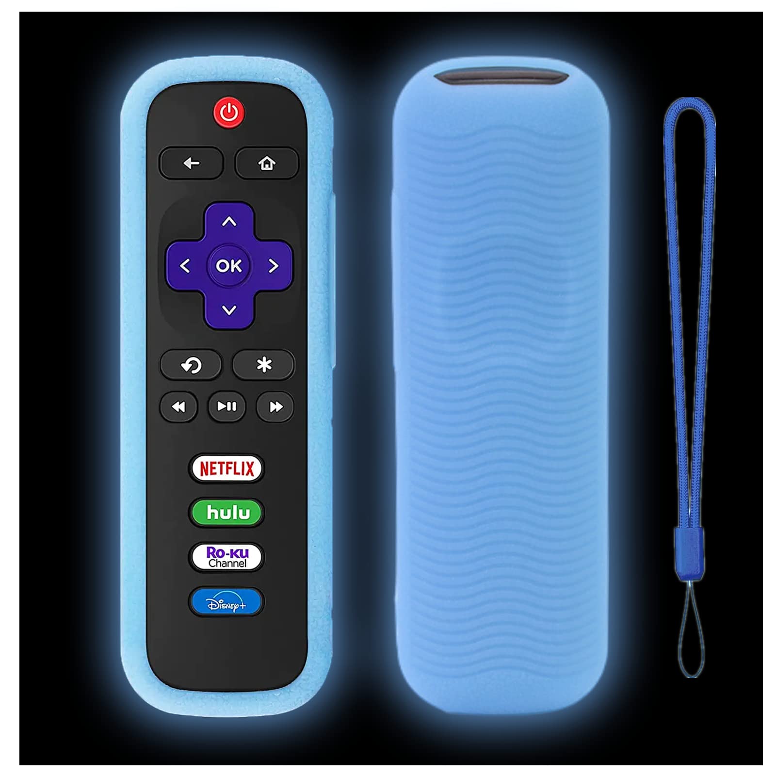 Photo 1 of Gavyqier Silicone Remote Case for Roku TCL Hisense Roku Remotes