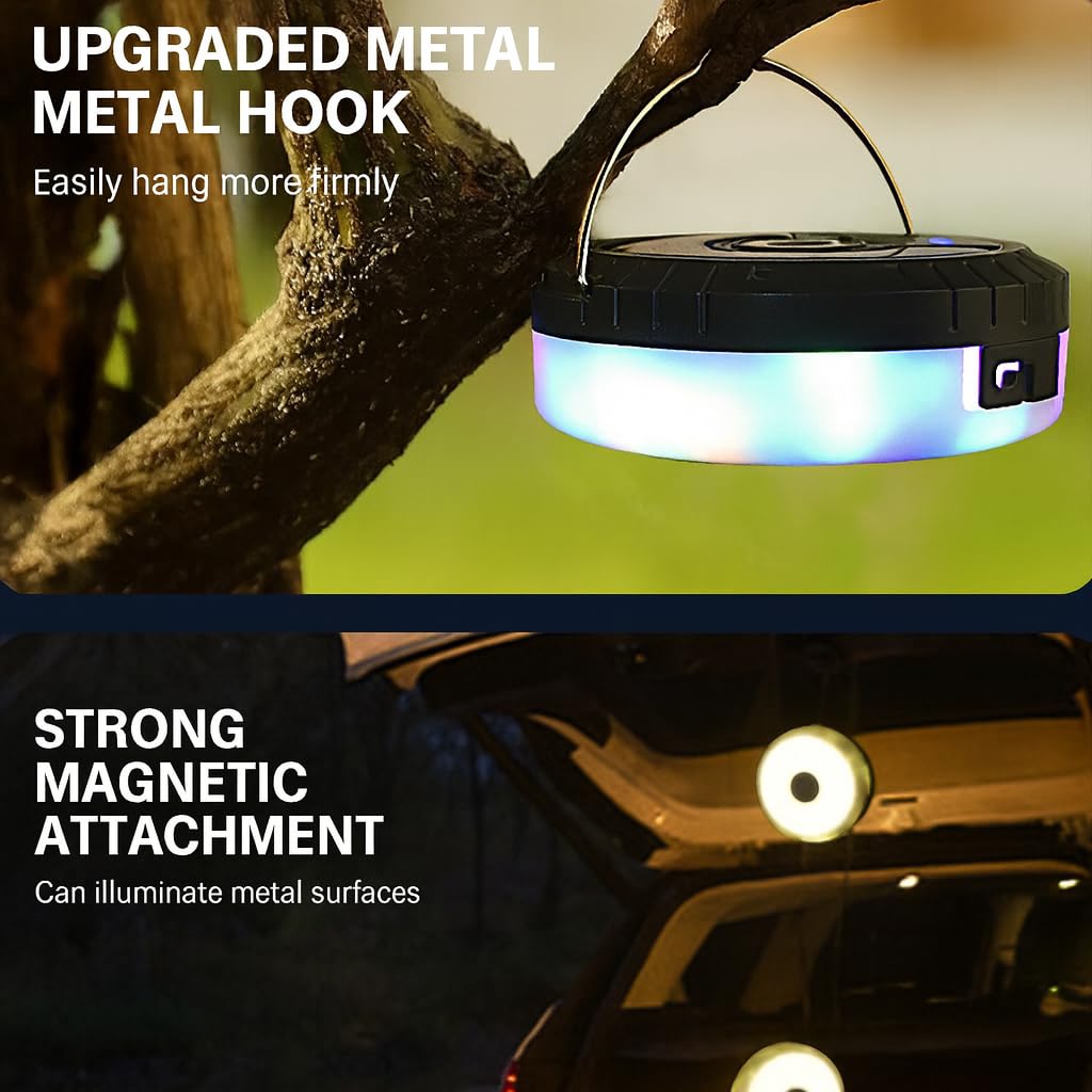 WITFAMILY 10M Solar Camping String Light, Waterproof Portable Outdoor String Light with 8 Lighting Modes - Image 3