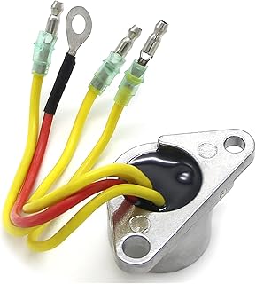 KiFas Motorcycle voltoge Regulator Rectifier 12V Fit For Johnson Evinrude 9.9 15 10 HP 1993 1994 1995 1996 1997 1998 1999 0584597 1534597 Stable device for output voltage