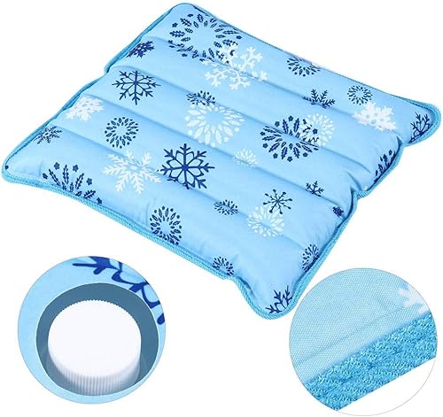 Miniatura 9 de Salmue Cojín de almohada fresco paquete de hielo de gel reutilizable con polvo de cristal de hielo alfombrilla de enfriamiento de verano cojín