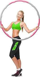 Hula Ring | Weighted Hula-Hoop for Adults & Kids | Fitness Hula hoops | Exercise Hula-hoop | Weighted Hula Hoops for Exercise, Fitness, & Fun | Fitness Accessories | Weight Loss Equipment for Home