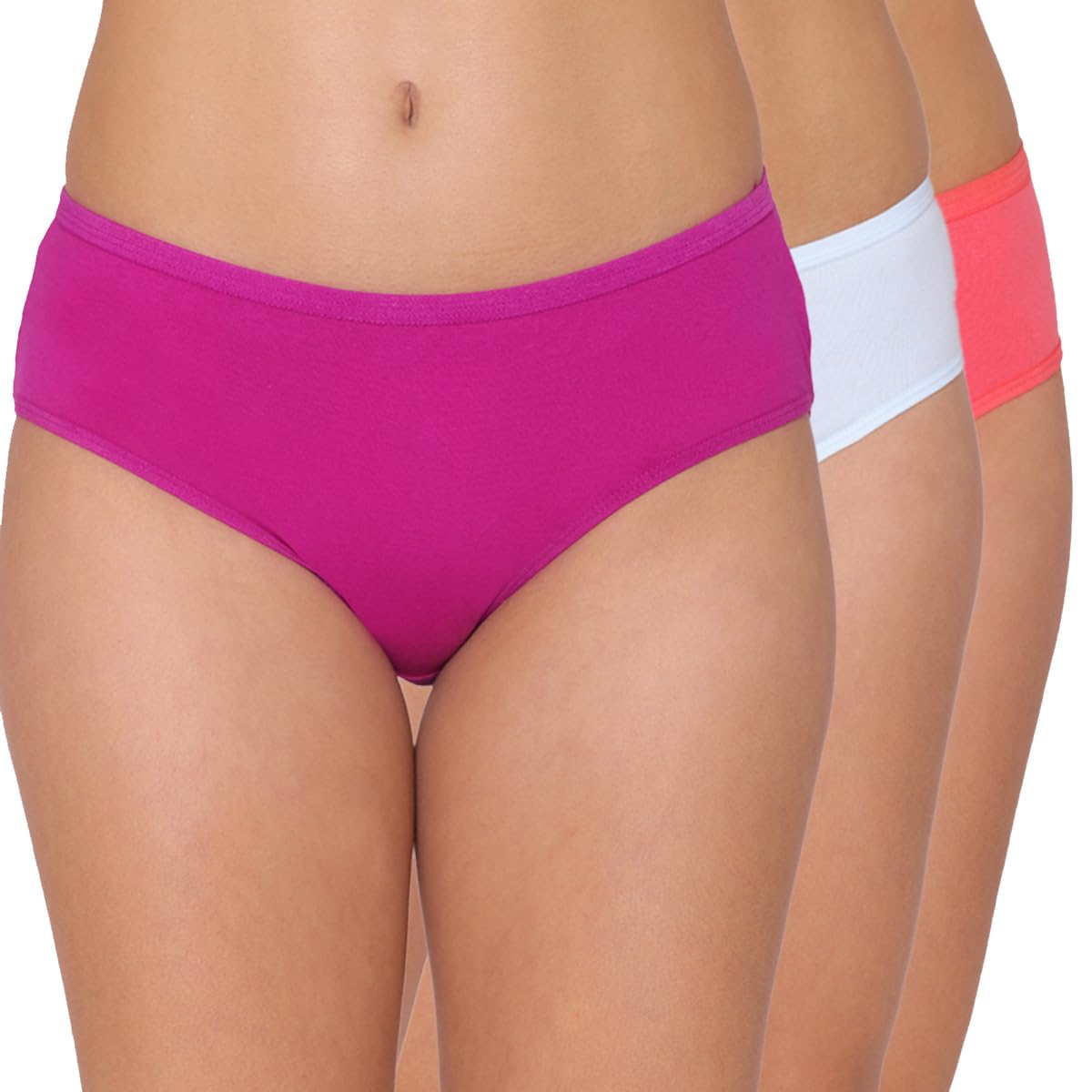 groversons paris beauty Everyday Comfort Cotton Rich Panty for Women | Soft & Breathable Pack of 3-picture-23