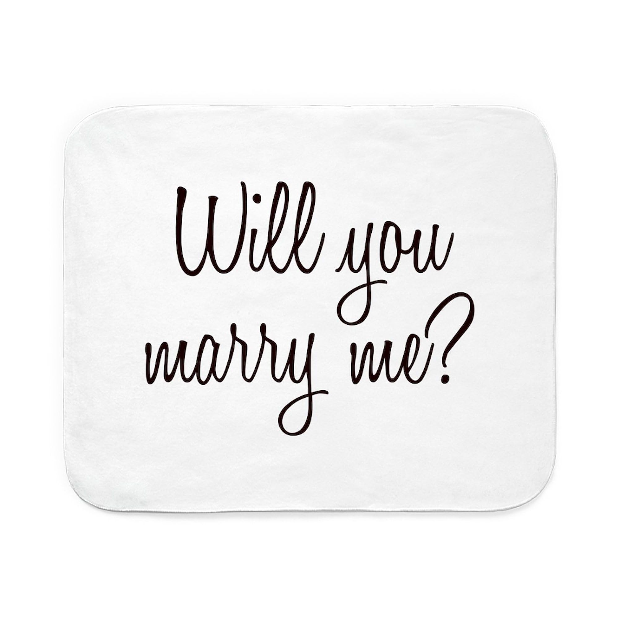 CafePress Marryme Sherpa Fleece Throw Blanket 60" L x 50" W