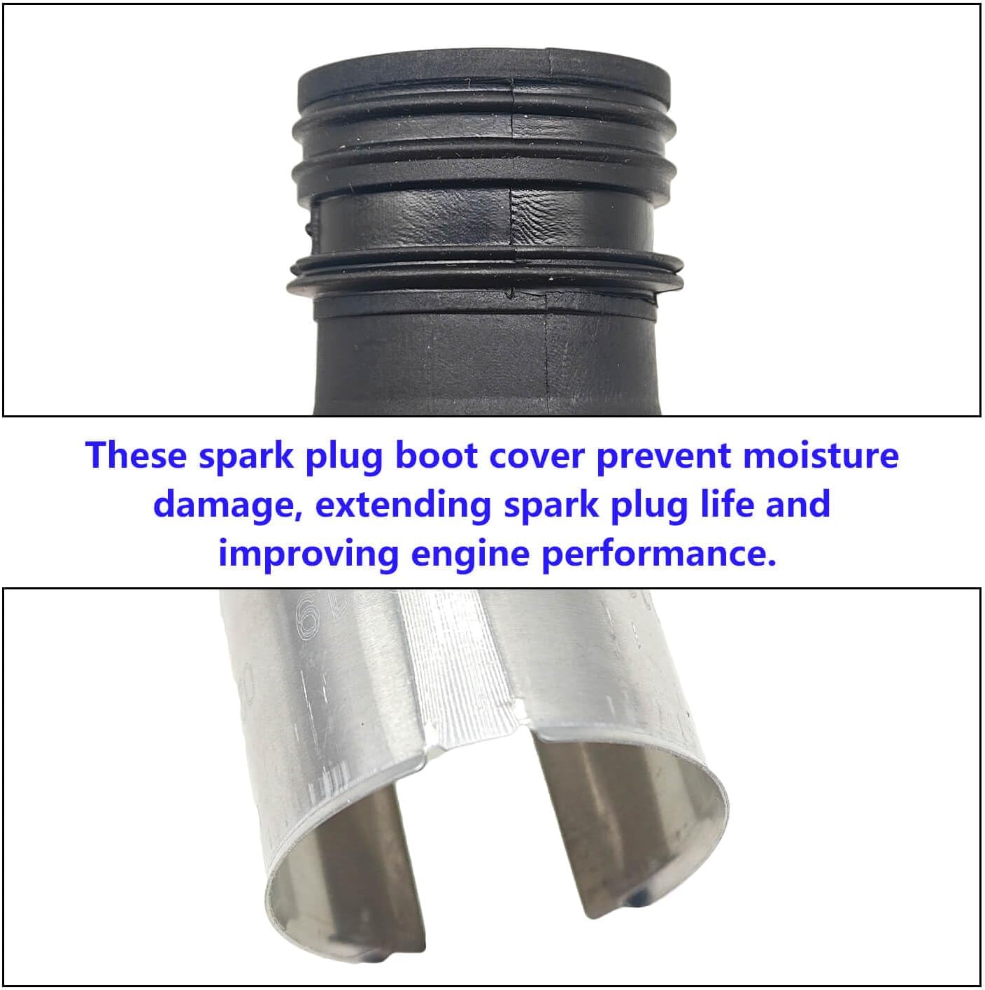 Spark Plug Protect Tube 8Pcs Compatible with BMW E53 E60 E63 E64 E65 E66 E70 545i 550i 645Ci 650i 745i 750i 760Li | Replace# 11127570219 11127507404 11120150306