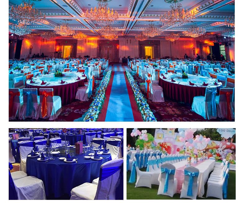 Satin Stuhlschleifen 30 Stück 17 * 275cm Hochzeit Stuhl Bogen Stuhlschärpen Schleife Band Stuhldekoration für Hochzeit Deko,Bankett,Geburtstag Party Hotel Zuhause Dekoration,Grün