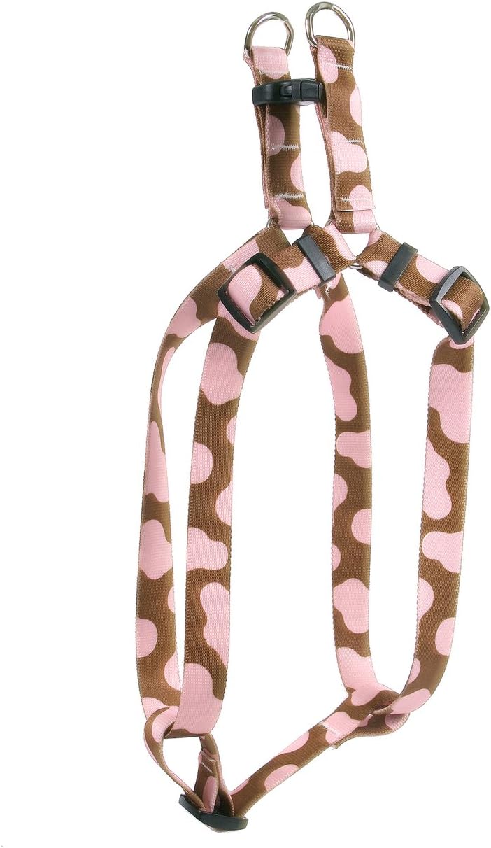 Yellow Dog Design Zebra Green Step-In Dog Harness-Size Large-1" Wide and fits Chest Circumference of 25 to 40"