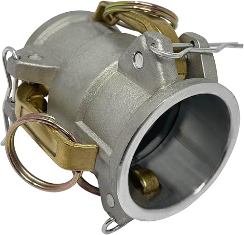 Miniatura 4 de Gloxco Acoplador de bobina de leva y ranura tipo DD, 1-12 "Camlock hembra x 1-12" Camlock hembra (CAM-15-DD-AL)