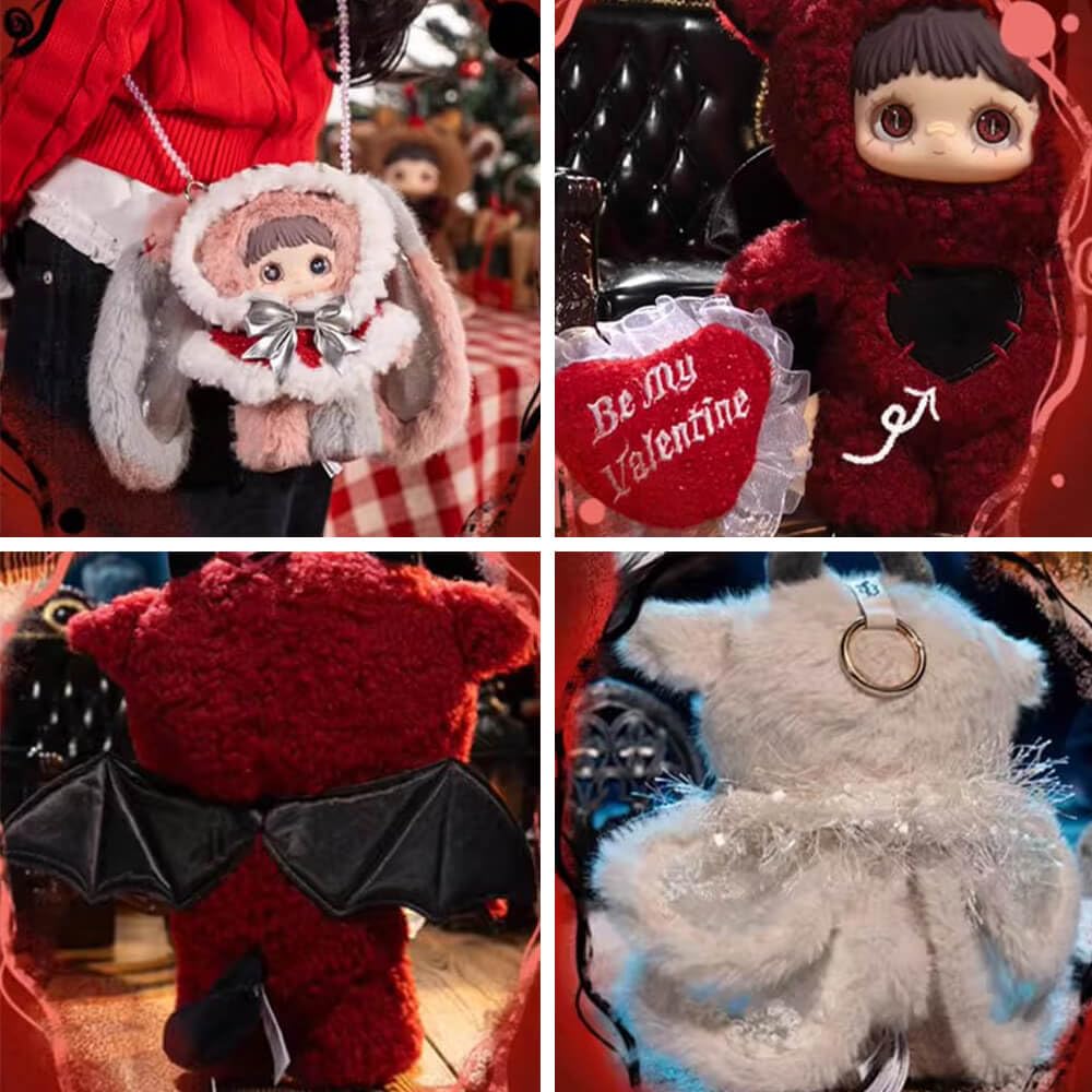 niannyyhouse Maymei Winter Weird Series - Caja ciega de muñeca de peluche, llavero de peluche de 8 pulgadas, bonitos regalos coleccionables (6 piezas)