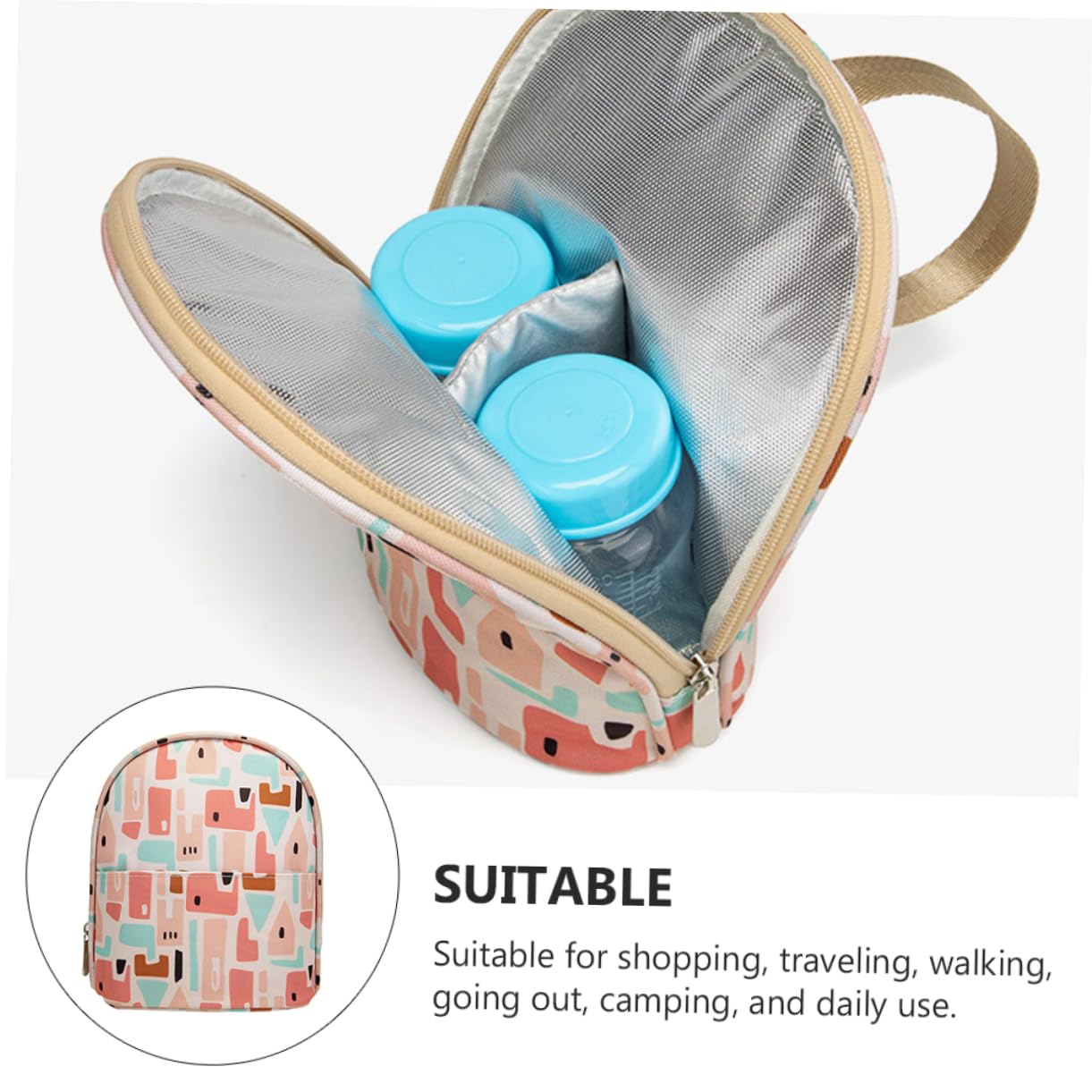 Kisangel Bolsa Térmica para Biberones 3 Unidades Ideal para Mamás para Viajes Y Lactancia Materna Ideal para Almacenar Leche Materna Ideal para Lactancia Materna De Poliéster Color