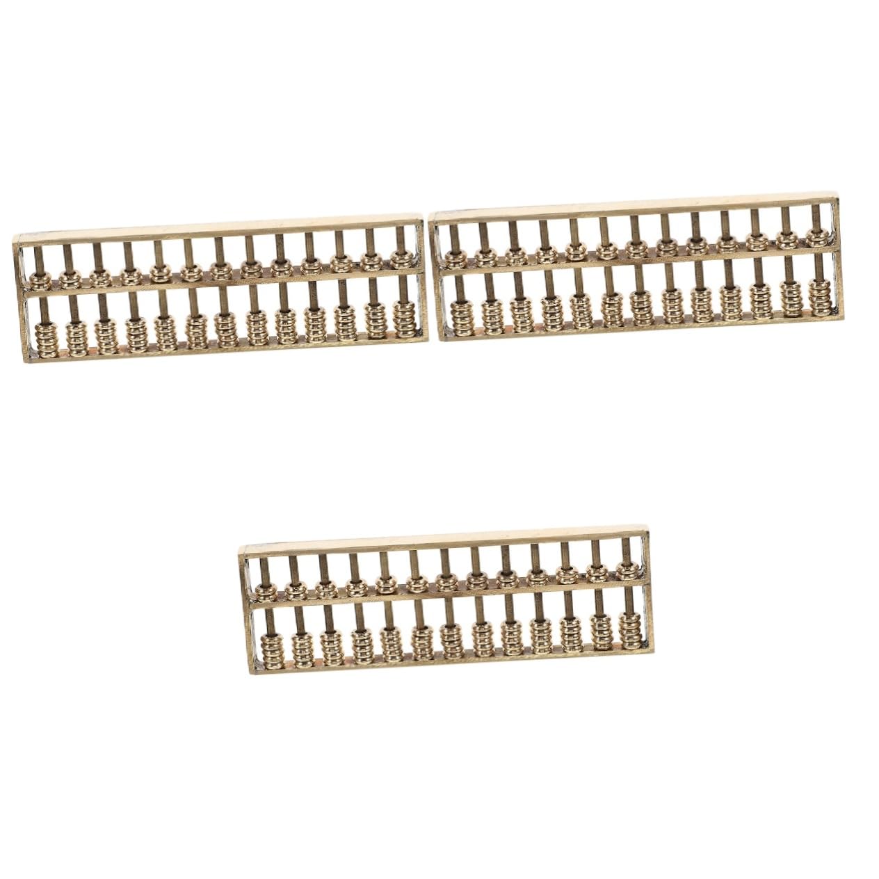 BESTonZON 3 Pièces Boulier en Laiton Petites Figurines De Boulier Ornement De Boulier De Bureau Statue De Boulier Décorative Boulier en Laiton Figurine Créative Boulier Ornement De Table