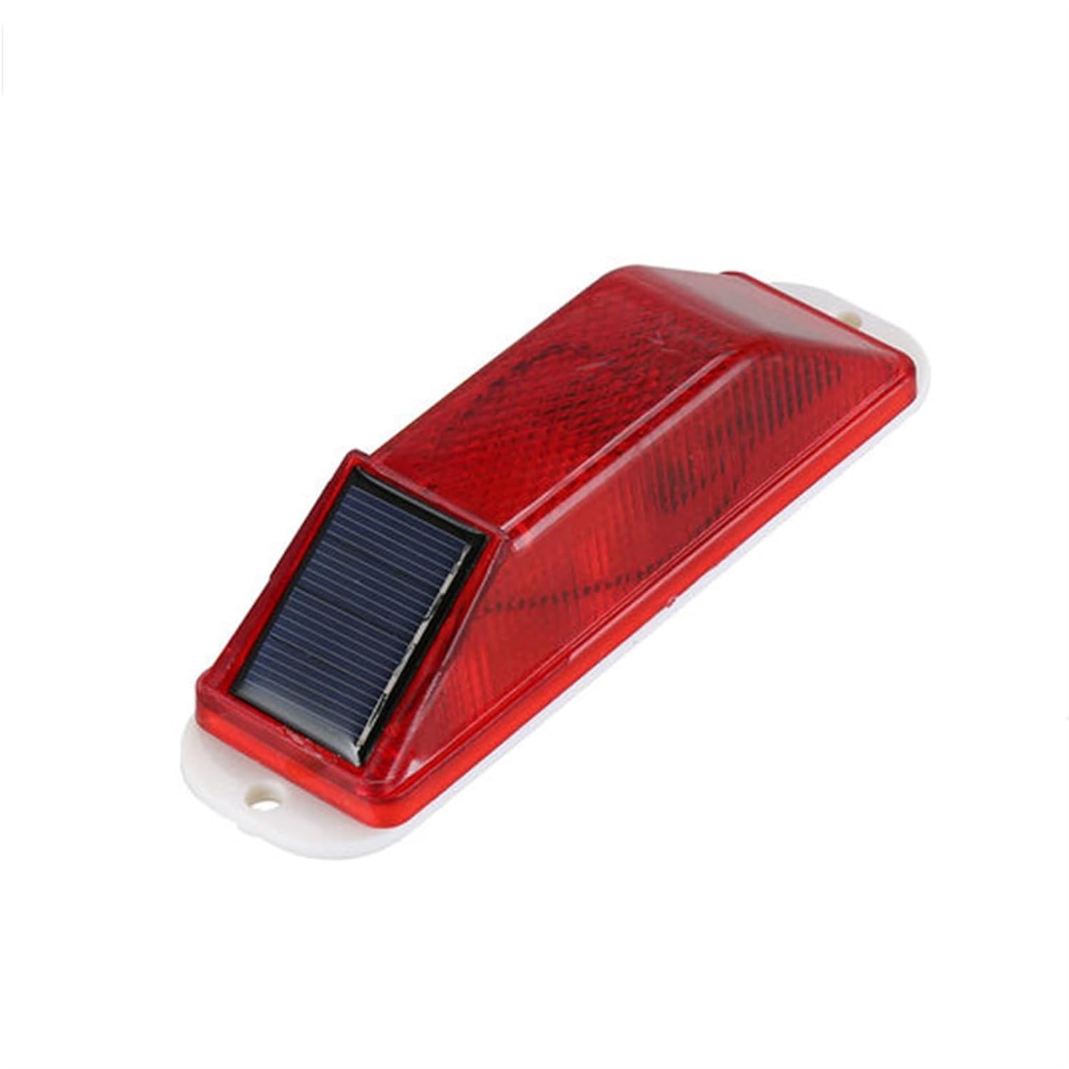 Solar LED Traffic Warning Light Night Equipment Engineering Outline Marking Column Luminous Anti-Collision guardrail Strobe Ligh(Red)