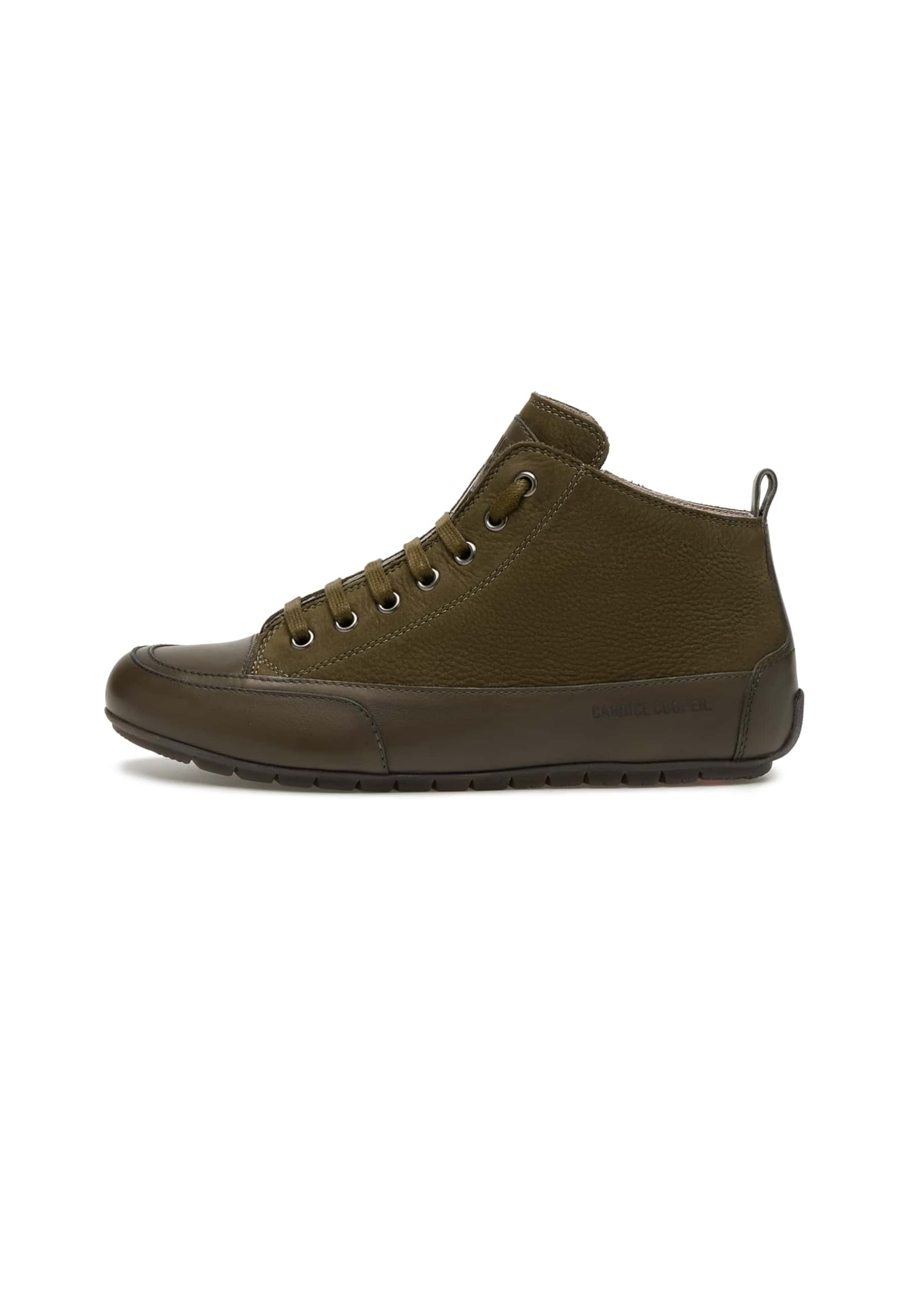 Candice Cooper Women Mid Tamponato Calf/Nubuck Army Green Oxford Flat, 7 UK