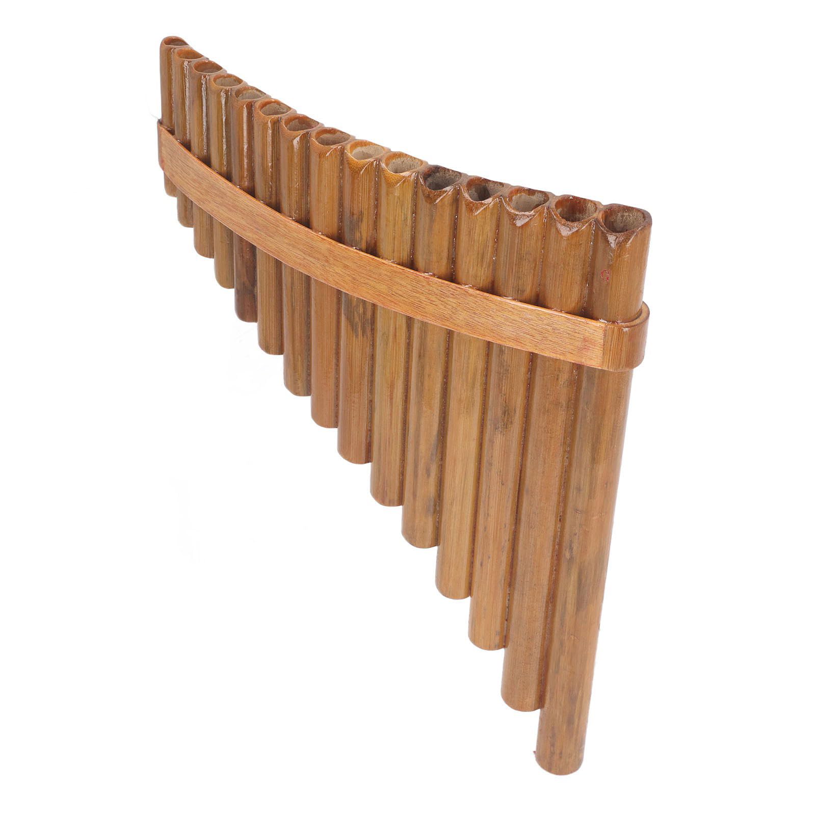 Buachois Flauto di Pan Professionale 15 Canne in Sol, Strumento Musicale a Fiato Portatile con Custodia Morbida Accessori Pulizia per Pratica Quotidiana Spettacoli (Mano sinistra)