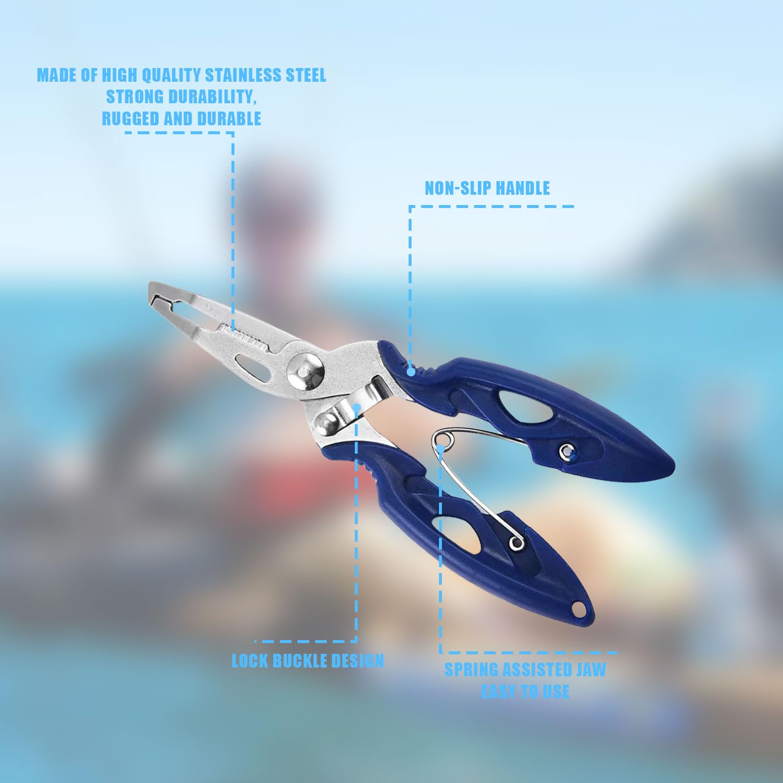 Kit 3 Paralyseurs Poissons Aluminium 24.5 Cm - Outils Pêche Multifonctions, Avec Pinces Et Décrocheur